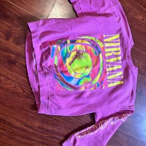 NIRVANA Women's Vibrant Purple Crew Neck Sweater
